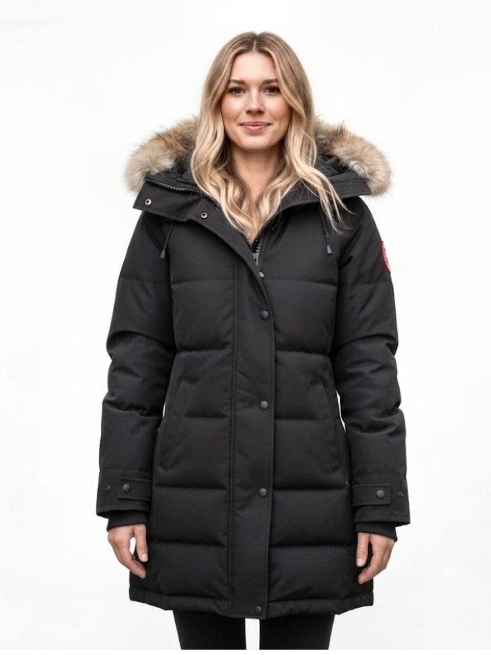 Canada Goose Shelburne Parka, Black 3802L, Womens Size XXSmall
